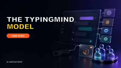 Compact AI interface connected to model modules and a small customer group
